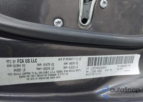 2016 Dodge Dart Sxt из США, поврежденный, VIN 1C3CDFBA6GD634947